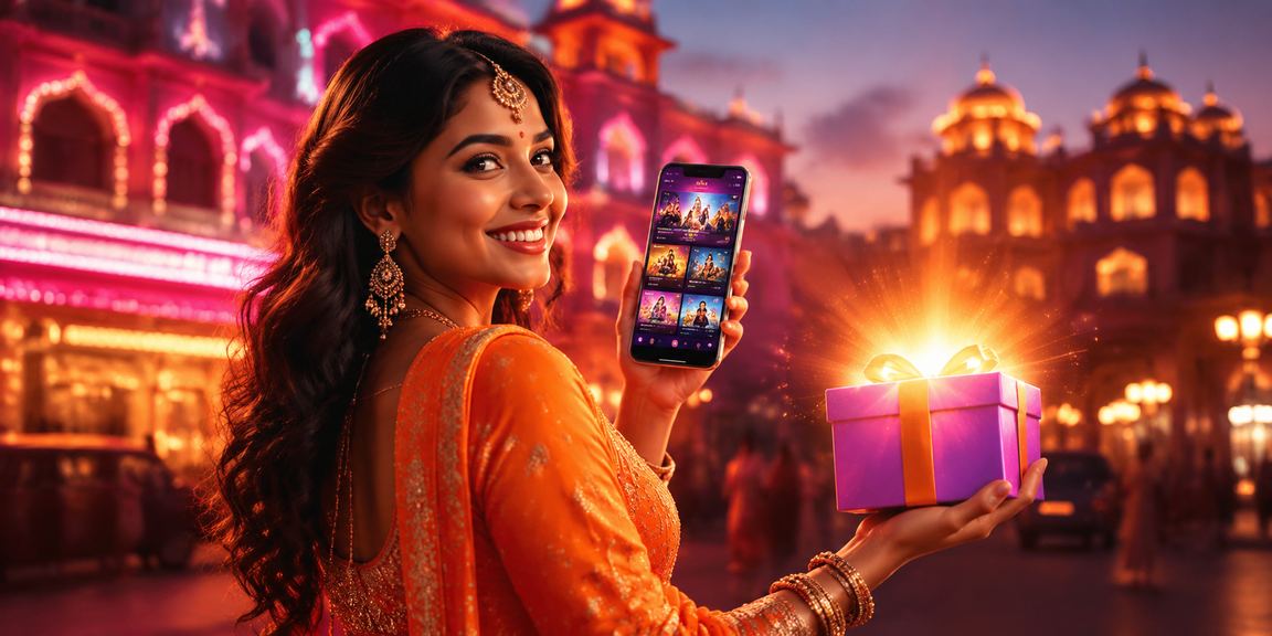 Mobile rummy game play at night in Jaipur